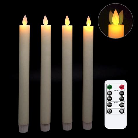 Elevate Your Dinner Parties with Leejec's Flickering Taper Candles and Magic Wand Remote Control